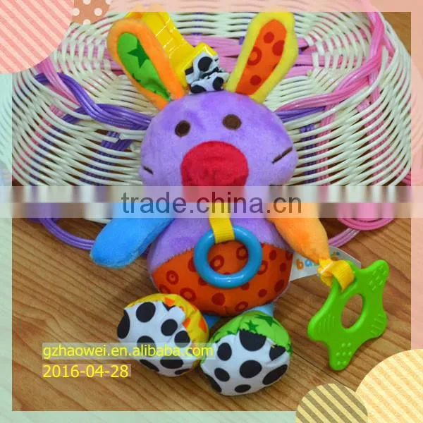 Colorful Animal Shaking Plush Toys Baby Educational Stuffed & Plush Toy Baby Gifts photo-2