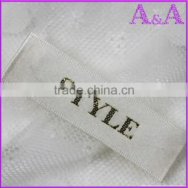 Custom High Quality Hem Woven Textile Printed Fabric Brand Size Care Label for Clothing photo-5