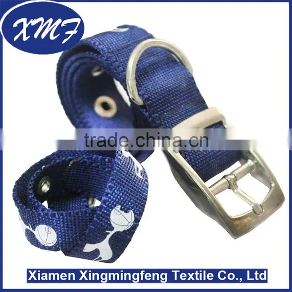 Custom Logo Dog Collars With Mental Buckles photo-3