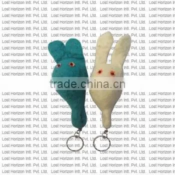 2017 New Arrival Hand Made Key Ring/ New Zealand Sheep Wool Felted Key Ring photo-4