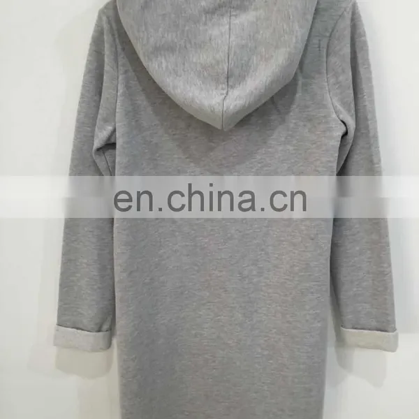 Flannelette Hooded Long Zipper Jogging-top photo-2