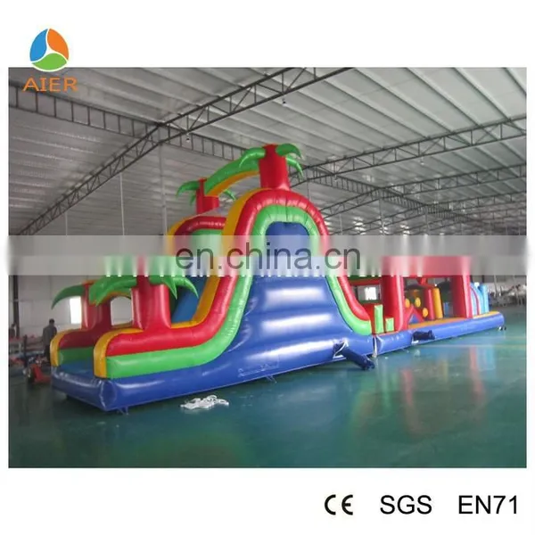 2015 Summer Mew Style Inflatable Funland With Jumping Bouncer And Slide photo-2