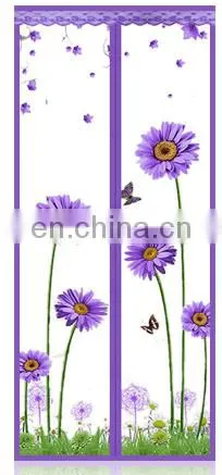 Upgrade Encryption Printing Magnetic Mosquito Net Door Screen for Wholesale photo-4