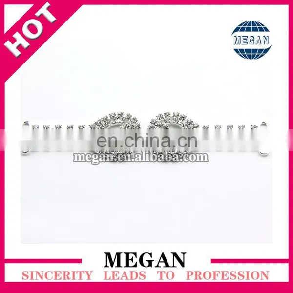 Silver Rhinestone Connectors Bikini Fancy Headband Connector photo-2