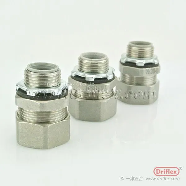 METRIC THREAD METAL STRAIGHT CONDUIT CONNECTOR photo-3