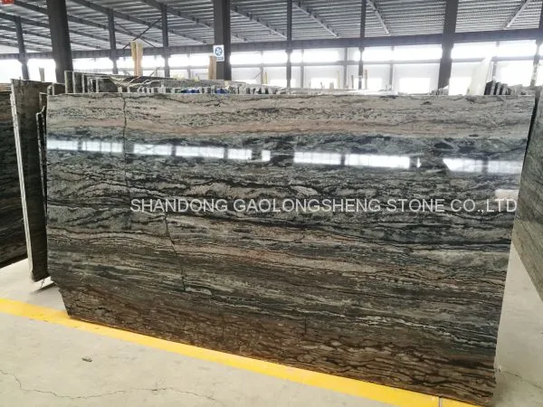 Grey Wave Marble,Zebra Stripe Marble,Grey Wooden Marble,blue Bamboo,Grey Straight Marble, Grey Wave Marble Slabs & Blocks photo-2