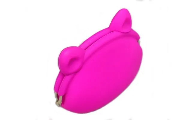 Colorful Mini Coin Wallet Smart Wallet Silicone Card Holder Logo Silicone Coin Purse photo-3