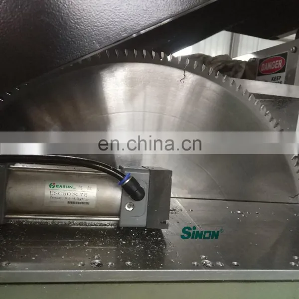 Window Door Aluminum and UPVC Profile Single Mitre Saw Cutting Machine photo-5