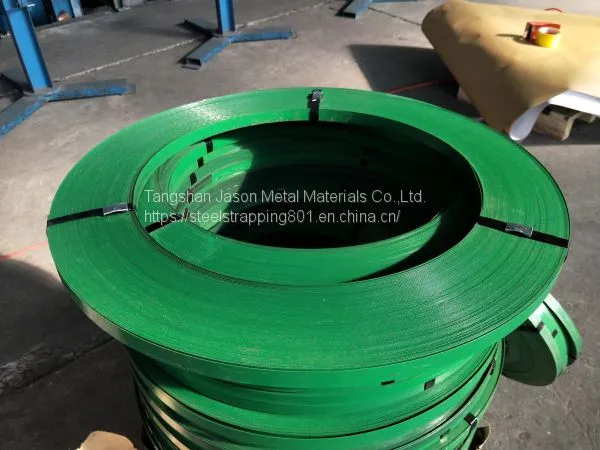 Factory Primary Quality Green Painted Steel Strapping