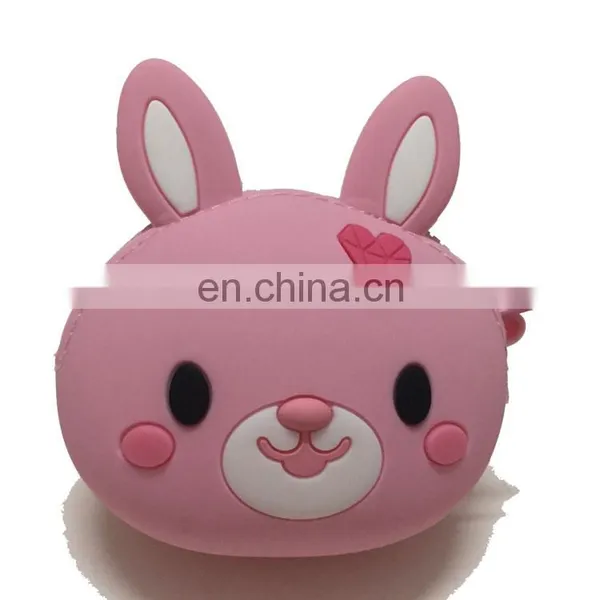 Women Girls Bunny Coin Purse Cartoon Silicone Rabbit Change Purse Change Coin Wallet Bag photo-5