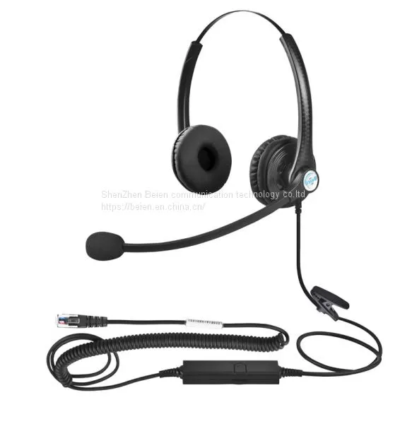 China Beien A26 RJ Telephone Call Center Headset Noise-cancelling Headset Customer Service Gaming Headset photo-2