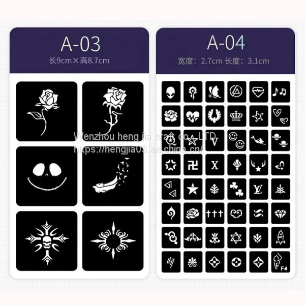 Waterproof Temporary Tattoo Sticker Black Disposable Hand Arm Girl Boy Body Sticker Tattoo Stencil For Tattoo Ink photo-2