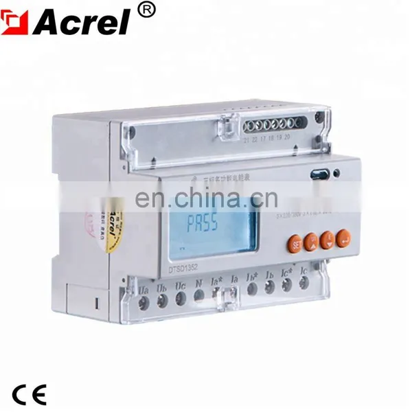 ACREL DTSD1352 DIN Rail Mount Energy 3 Phase Kwh Meter photo-2