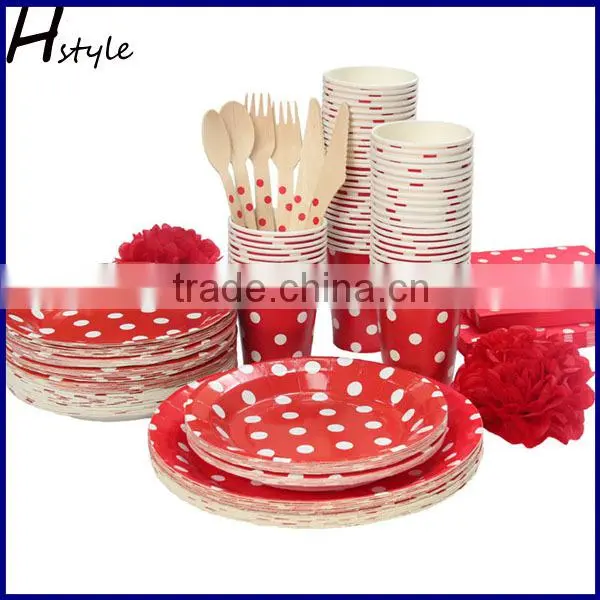 Manufacture Party Favor Supplies Paper Tableware Set SC168 photo-3