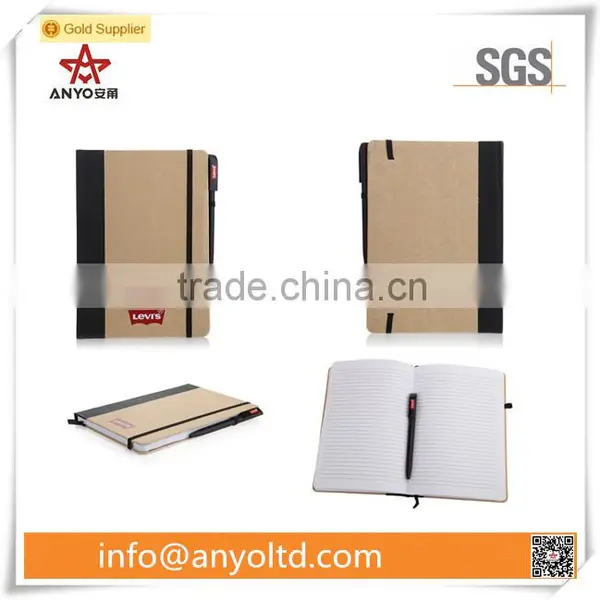A5 recycled notebook with pen