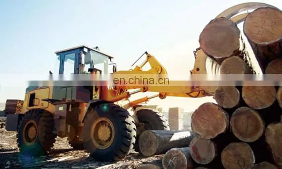 Efficient 5 Ton SEM 655D Front Loader Wheel Loader With Wood Grapple Log Grabber Sugar Cane Grabber photo-3