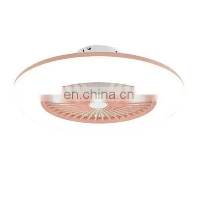 Nordic Bedroom Ceiling Fan Lamp Macaron Electric Fan Restaurant Household Integrated Simple Fan Chandelier photo-3