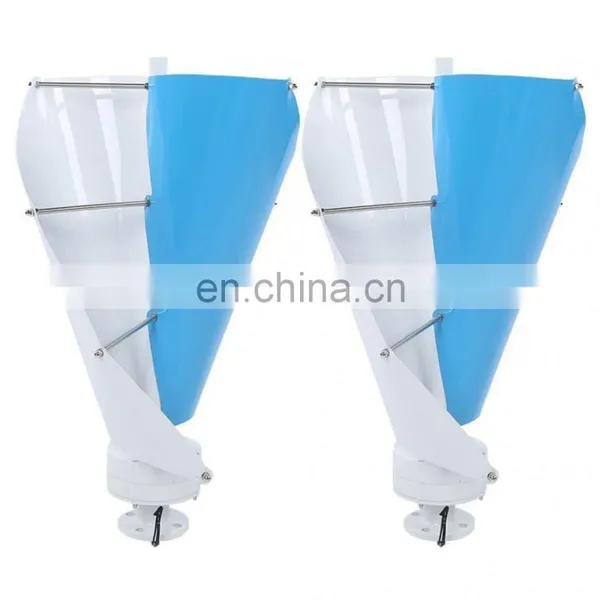 Hot Sale 200W 400W 800W 12V/24V Small Vertical Axis Wind Power System Small Wind Turbine Generador Eolico Vertical photo-2
