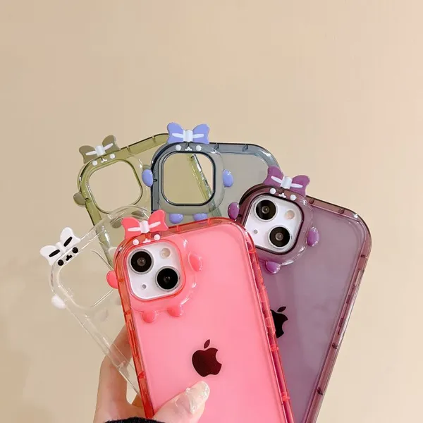 Amazon Hot Selling Smart Cartoon Lens 13 / 14 Macarone For I Phone 11 / 12 Pro Max Fall Proof 2d Tpu Sublimation Phone Case photo-4