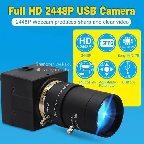 High Resolution Video Camera Zoom Lens Industrial USB Camera photo-2