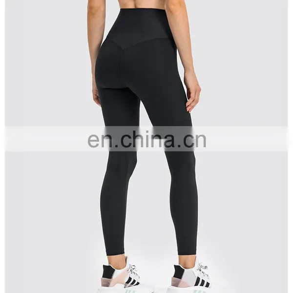 Tiktok Wholesale New Design Ribbed High Waist Yoga Leggings Fitness Gym Sportswear Training Outdoor Yoga Pants For Women photo-4
