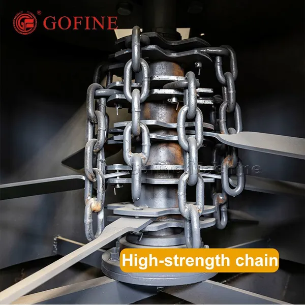 Industrial Biomass & Sludge Vertical Chain Shredder for Organic Fertilizer photo-3