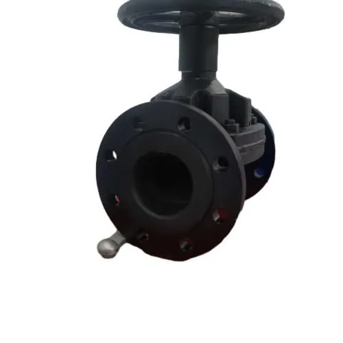 Cast Iron Lined Manual Flange DDIaphragm Valve Rubber Corrosion-Resistant Acid Alkali Resistant for Water Media photo-2