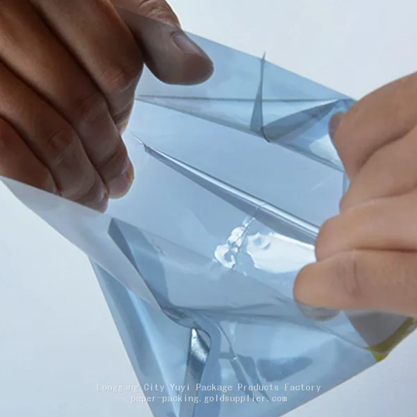 Silver Gray ESD Shielding Bag for PCB and Electronic Components, Customized Size photo-3