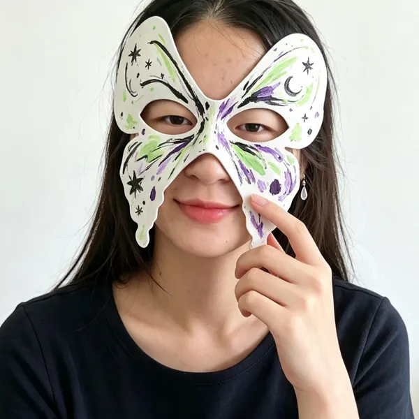 Disposable Molded Fiber Face Mask,degradable,eco-friendly Ear Loop Packaging Pulp Mask