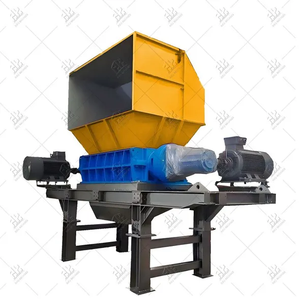 Máquina trituradora de metal de eixo duplo de uso pesado
