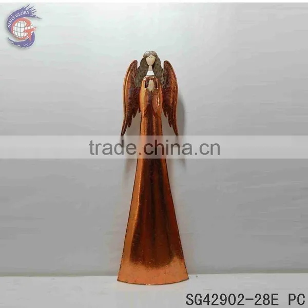 Rusty Crafts Sculpture of Metal Angel Statue Outdoor Decorations photo-6