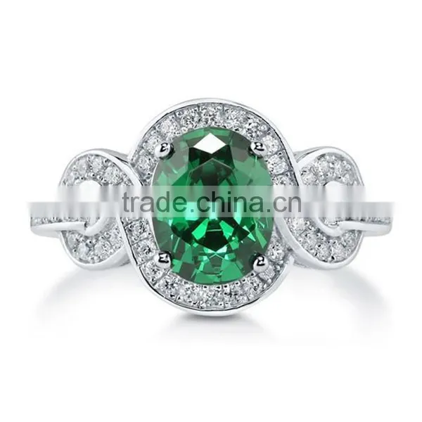Wholesale Rhodium Plating Amethyst Diamond CZ Wedding Ring photo-2