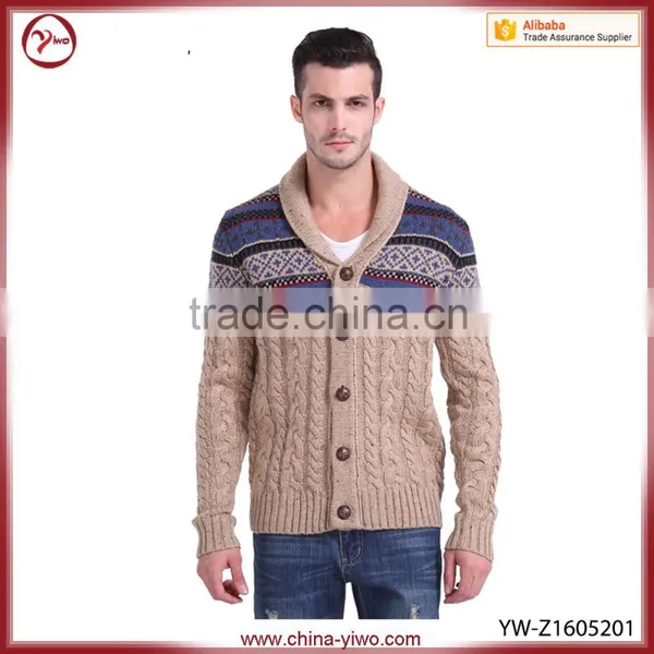 Custom Latest Comfortable Plain Men Knitted Sweater photo-2