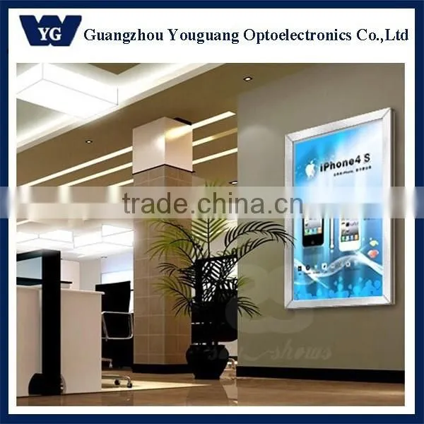Four-side Open Frame Light Box/ Slim Aluminum Snap Frame Led Light Box/Snap Open LED Edge-lit Light Box