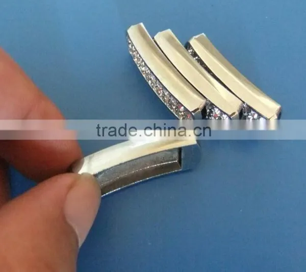 10mm Many Rhinestones Pane Rectangular Block Shape Slide Charms photo-5