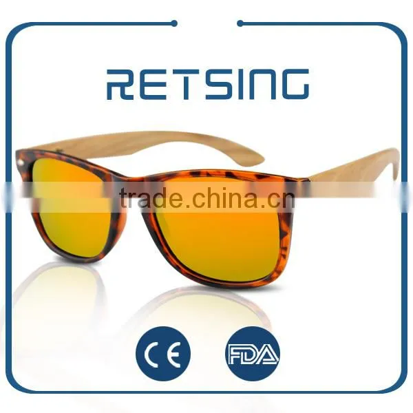 2016 Promotional Nice Design Wood Temple pc Frame Sunglasses Bamboo Wood Sunglasses photo-3