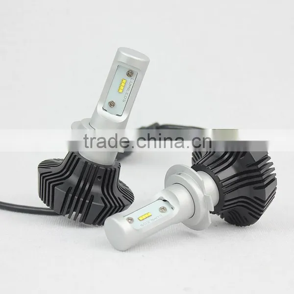DC12-24v g7 Car Led Headlamp 30W per Bulb H7 Powerful 4000LM Fanless Led Headlamp photo-4