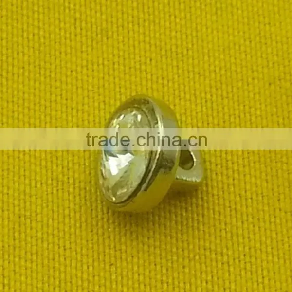 8mm Rhinestone Zinc Alloy Metal Shank --- MJ1002 photo-3