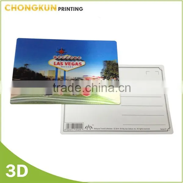 2016 New Design Cheap Souvenir Gifts Printing 3D Lenticular Postcard photo-2