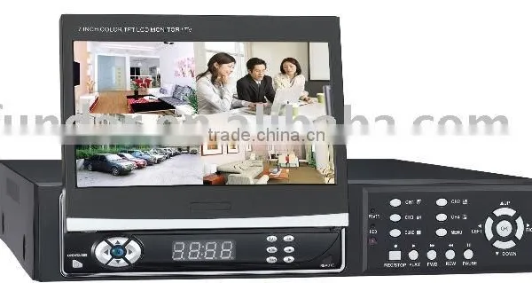 7 Inch Flip TFT LCD H.264 Network DVR