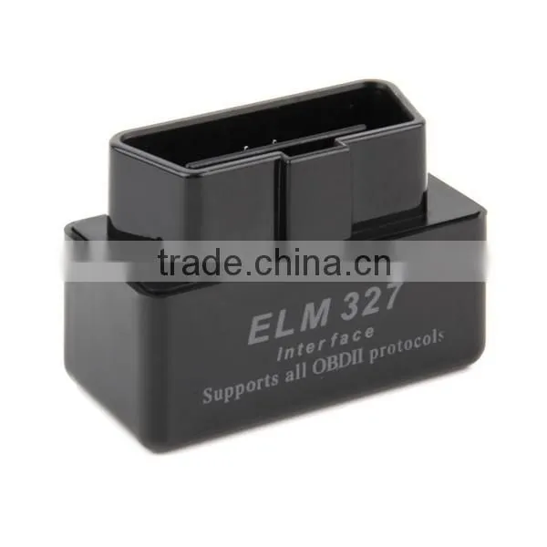 SUPER MINI ELM327 Bluetooth OBD2 V2.1 Black Smart Car Diagnostic Interface ELM 327 Wireless Scan Tool New Dropping Shipping photo-2