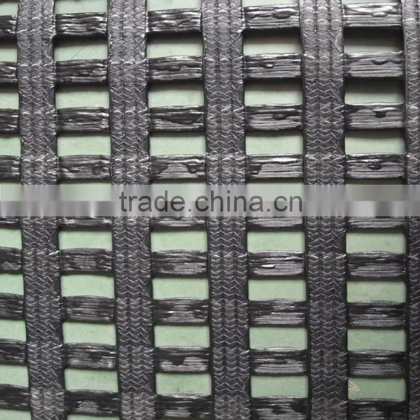 Warp-knitting High Quality Unixial Olyester Geogrid Coated PVC photo-6