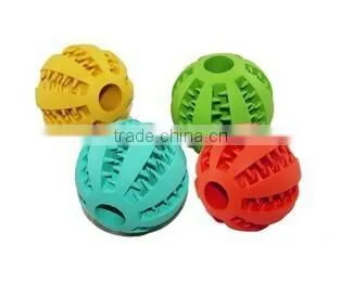 Wholesale 70mm Durable Rubber Ball With Teeth Dog Toy , OEM Pet Products Manufactory photo-2