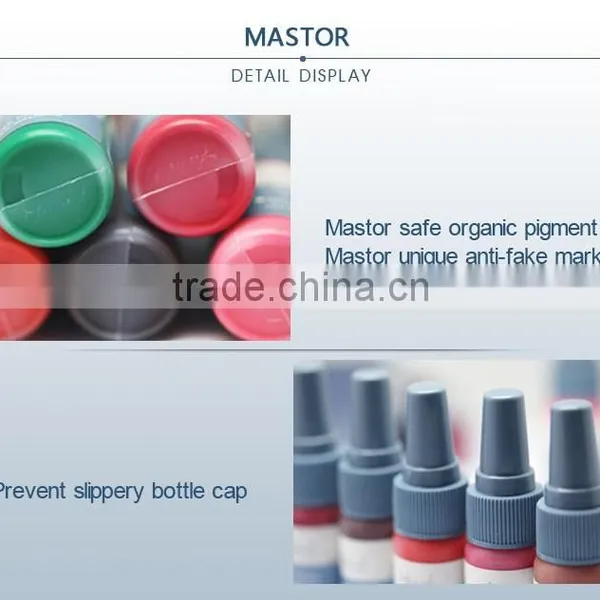 2015 New MASTOR Permanent Makeup Micro Pigment Pure Plant Material Tattoo Ink photo-3