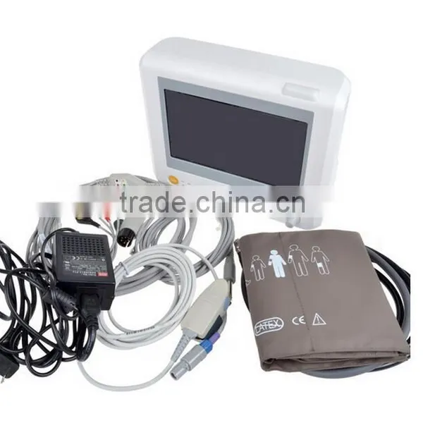 CE Approved 7 Inch TFT Display Portable Multi-parameter Patient Monitor With 6 Standard photo-3