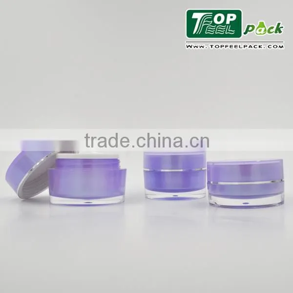 Skin Care Cream Use and Plastic Body Material Empty Cosmetic Acrylic Jar photo-3
