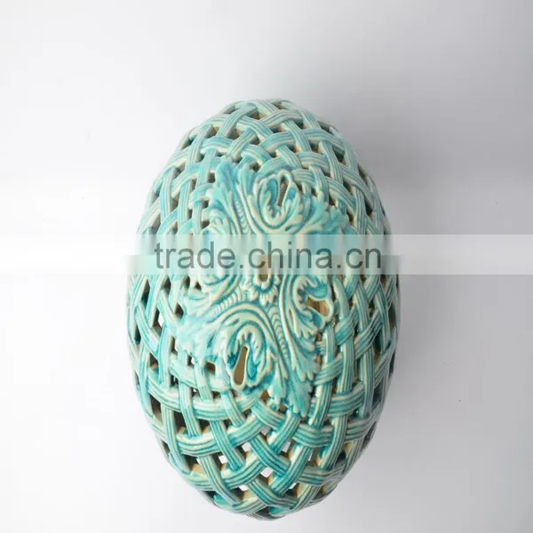 Ball Shape Ceramic Tealight Candle Holder photo-3