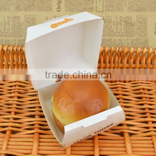 Fresh Food Grade Paper Hamburger Packaging Box photo-3