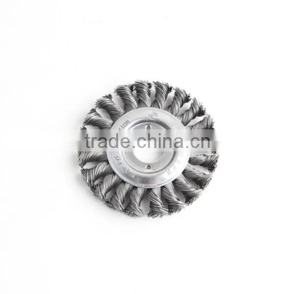 Twist Knot Wheel Brushes With Arbor Hole, Diameter 100mm or 4"