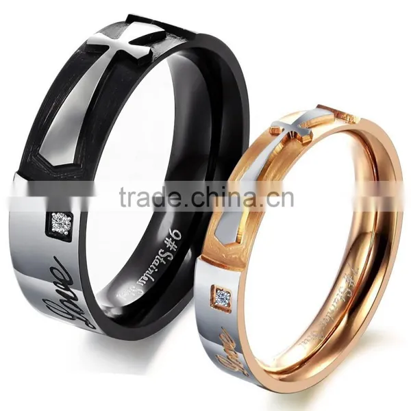 Cool Stainless Steel Lover Jewelry Indian Wedding Rings photo-4